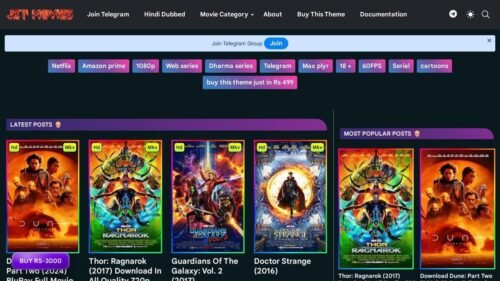 Jet Movies Blogger Template redesigned 2 pack