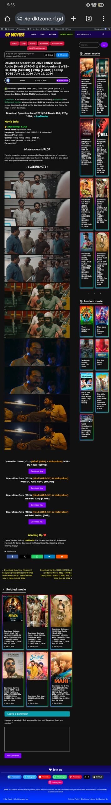 GP movie wp theme Redesigned
