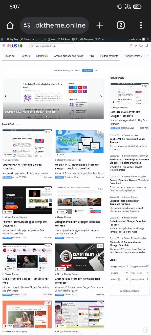 Plus Ui Wordpress Theme