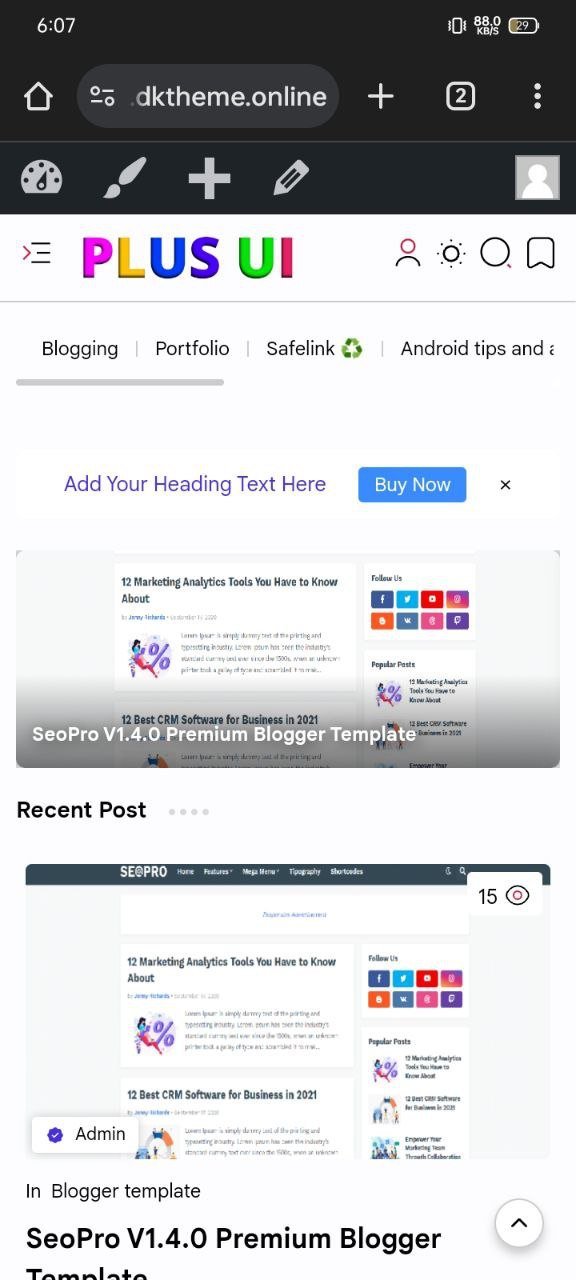 Plus Ui Wordpress Theme