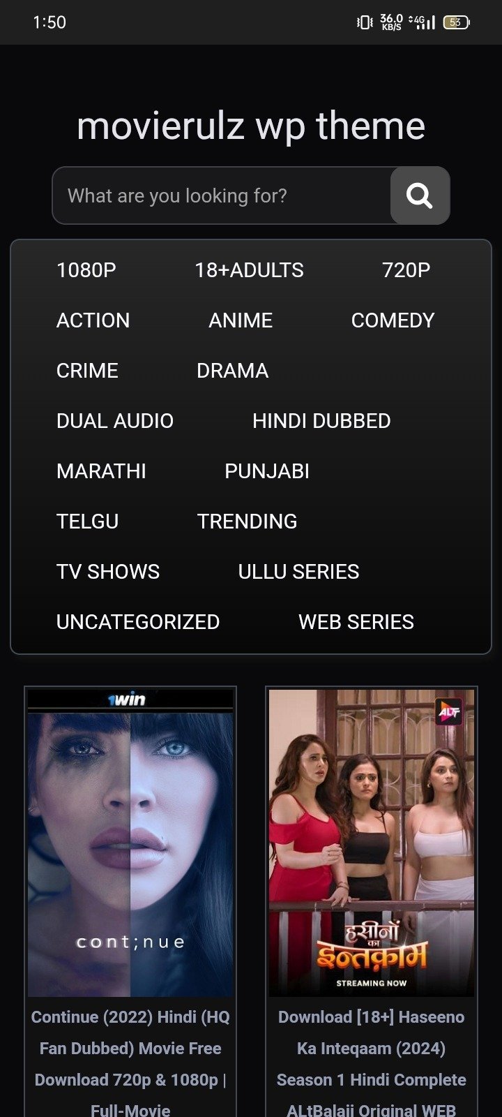 Movierulz WordPress Theme Clone Next Level