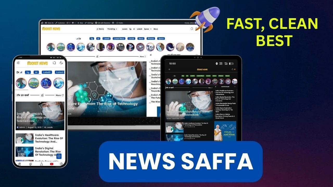 News Saffa Elementor Kit - Magazine Websites with Elementor