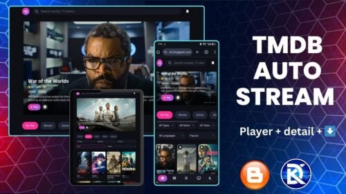 TMDB Streaming Blogger Template v2.0 Auto + manuall
