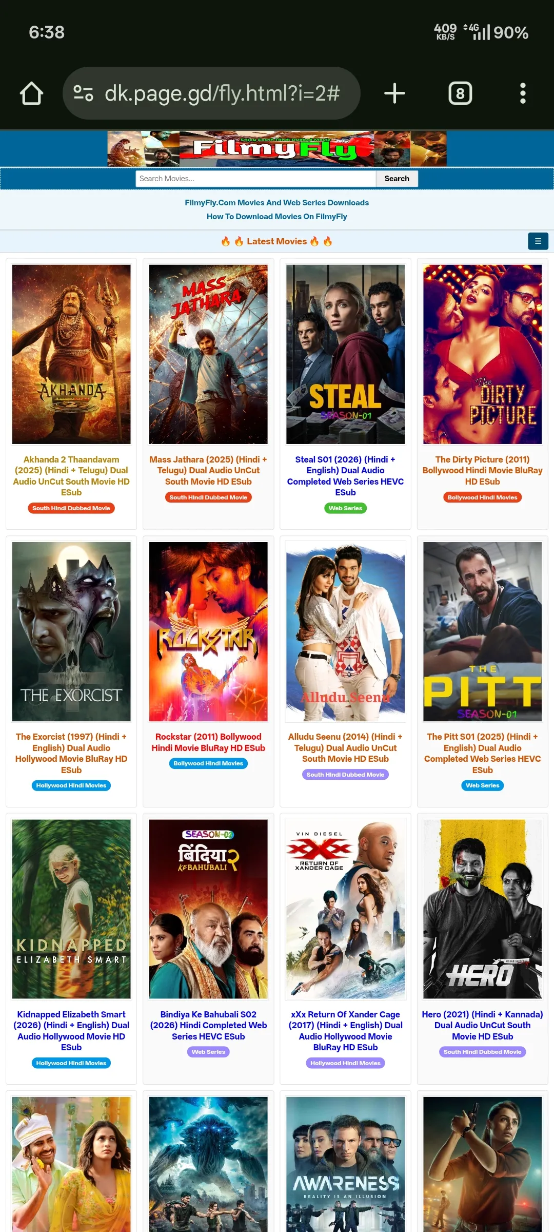 Original FilmyFly live Clonner website with direct download ⚡