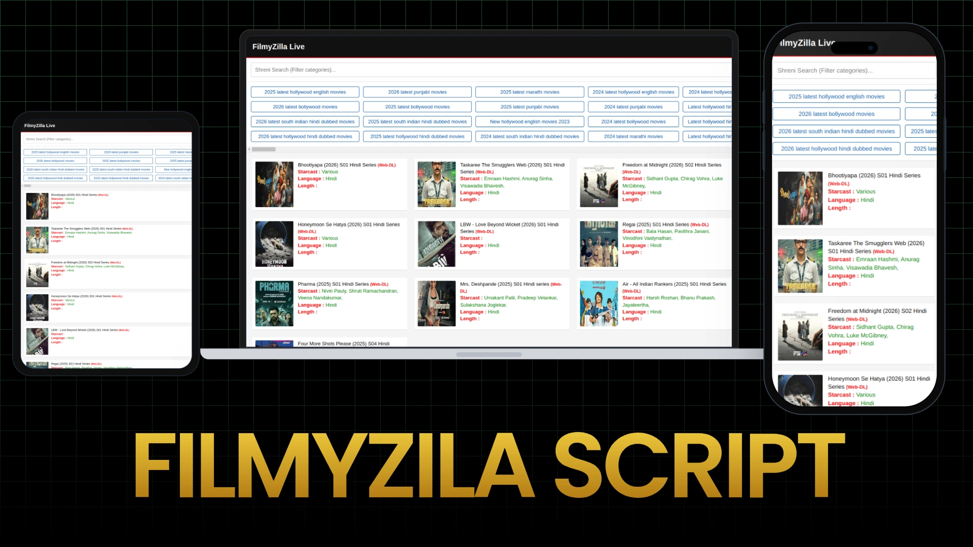 Live FilmyZilla Scraper Script (Fast & Automatic)