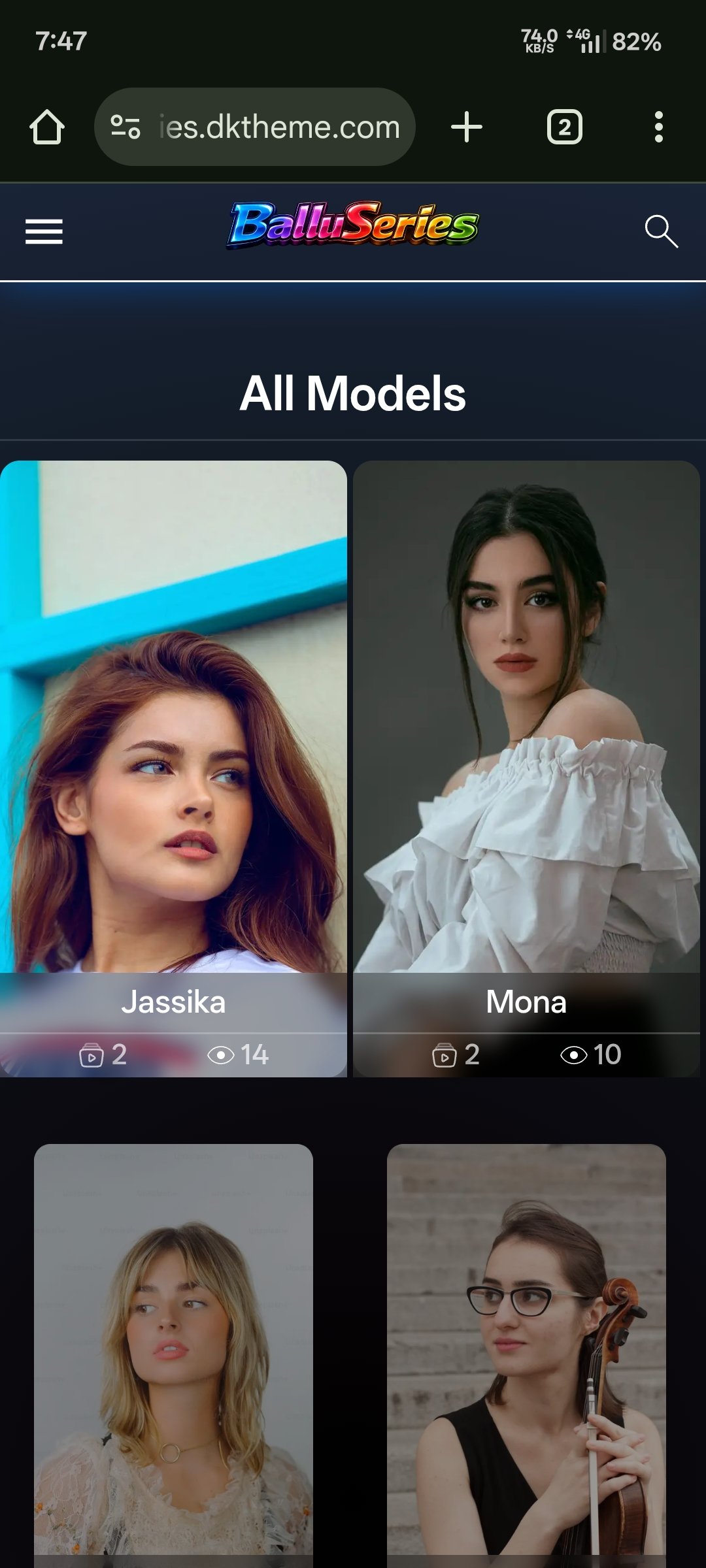 BalluSeries – Advanced WordPress Theme for Models, OTT & Video Content